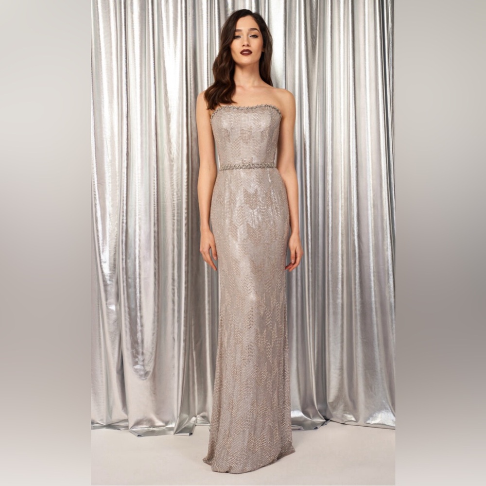 Jenny Packham Evalina sequin-embellished gown (Size: US 2; UK 6)